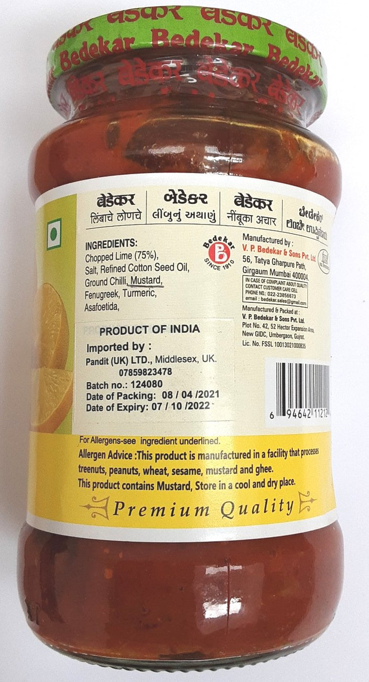 Bedekar Pickle Lime 400g
