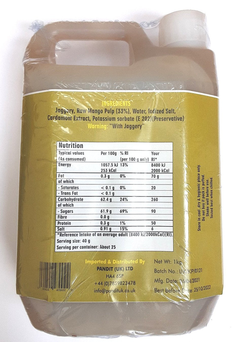 Pandit Foods Kairi Panhe Raw Mango 1kg