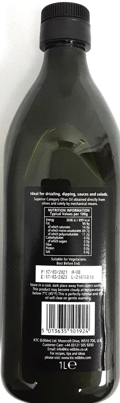 KTC Olive Oil Extra Virgin 1ltr