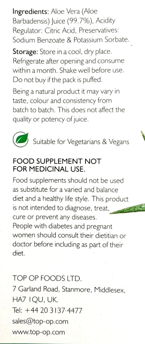 Top Op Aloe Vera Juice 500ml