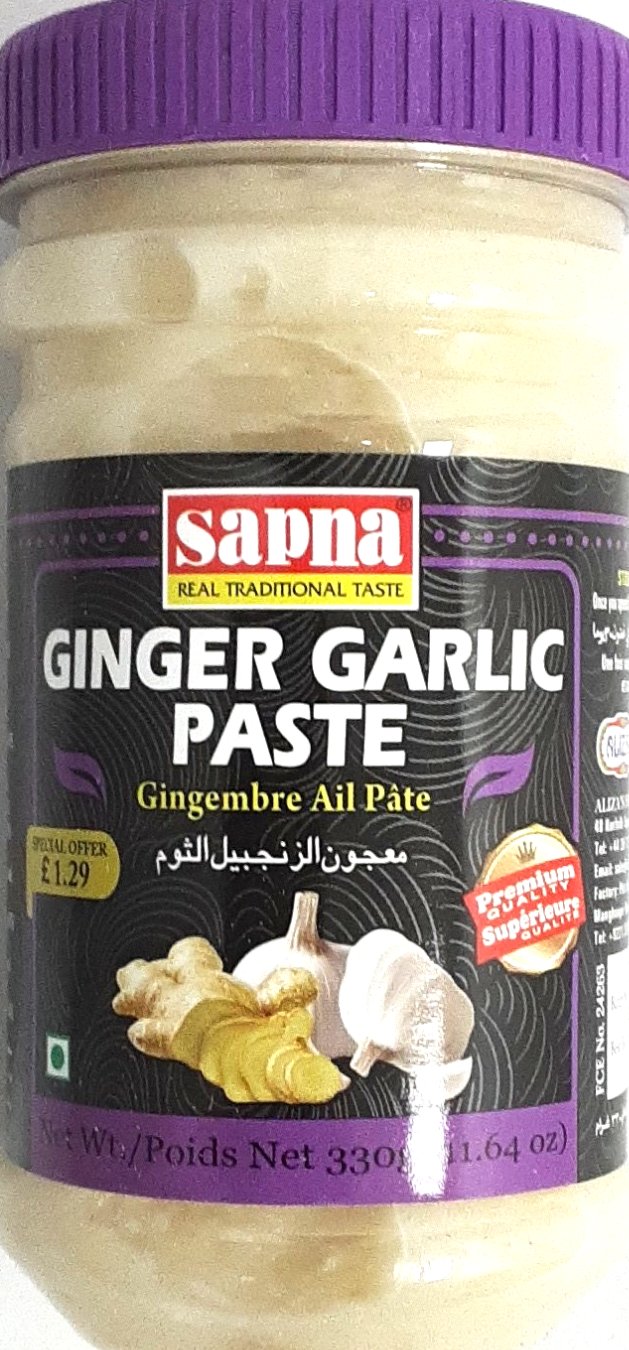 Sapna Paste Ginger & Garlic 330g PM - ExoticEstore