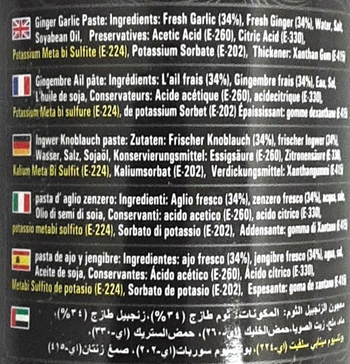 Sapna Paste Ginger & Garlic 330g PM - ExoticEstore