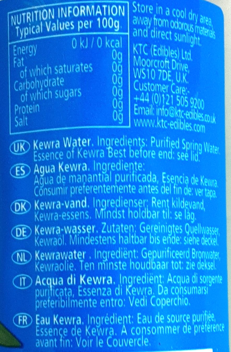 KTC Kewra Water Glass Bottle 190ml