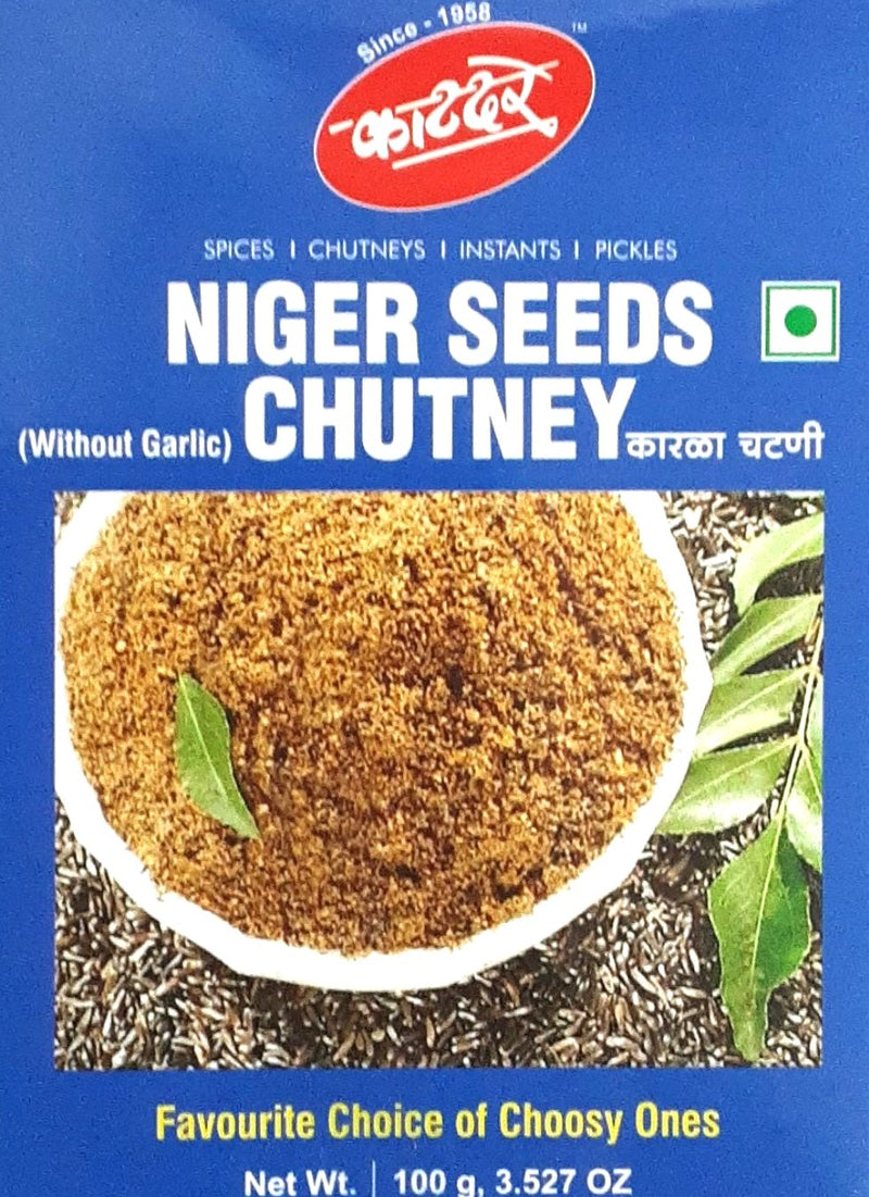 Katdare Chutney Niger Seeds Without Garlic 100g