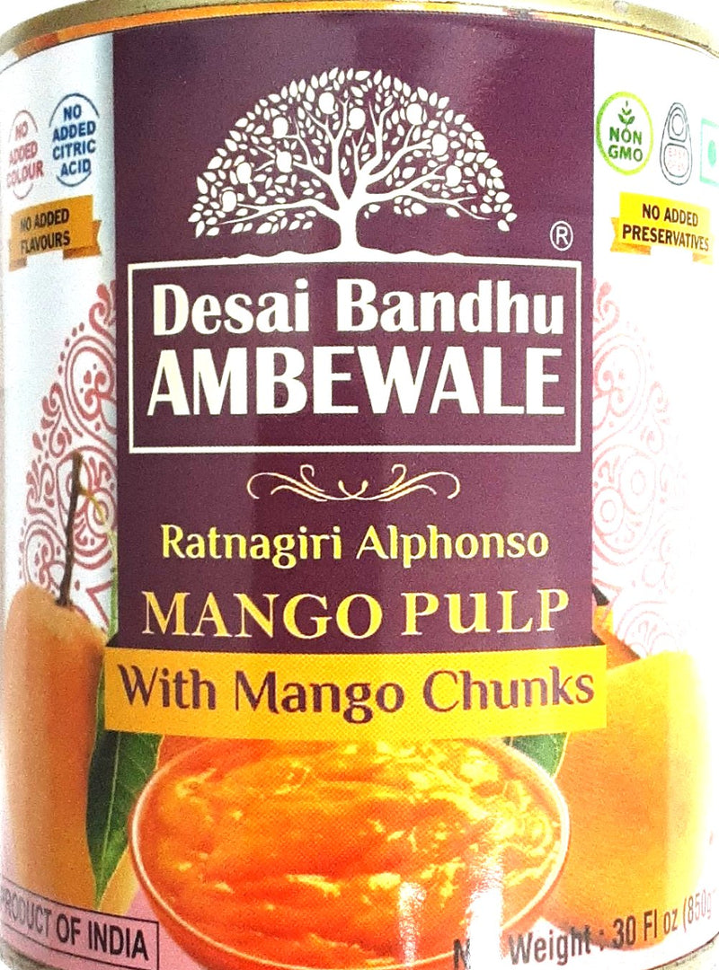 Desai Bandhu Ambewale Ratnagiri Alphonso Mango Chunks 850g