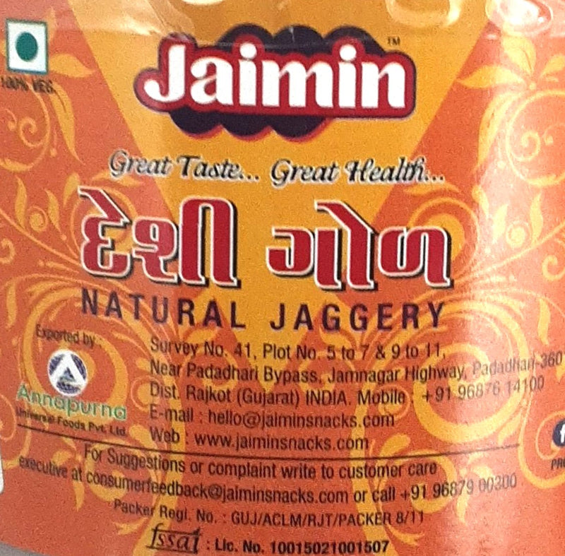 Jaimin Natural Jaggery Desi Gur 950g