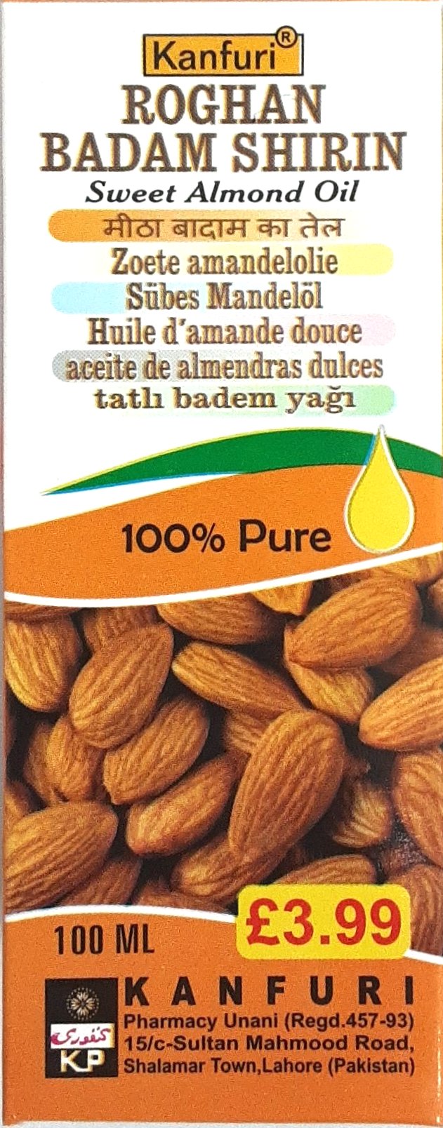 Kanfuri Rogan Badam Shirin Sweet Almond Oil 100ml PM