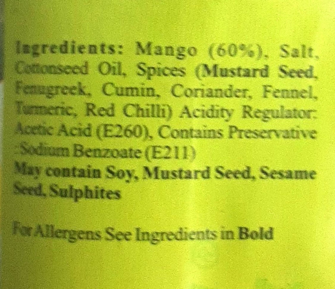 Pachranga Pickle Mango Unpeeled In Oil 800g