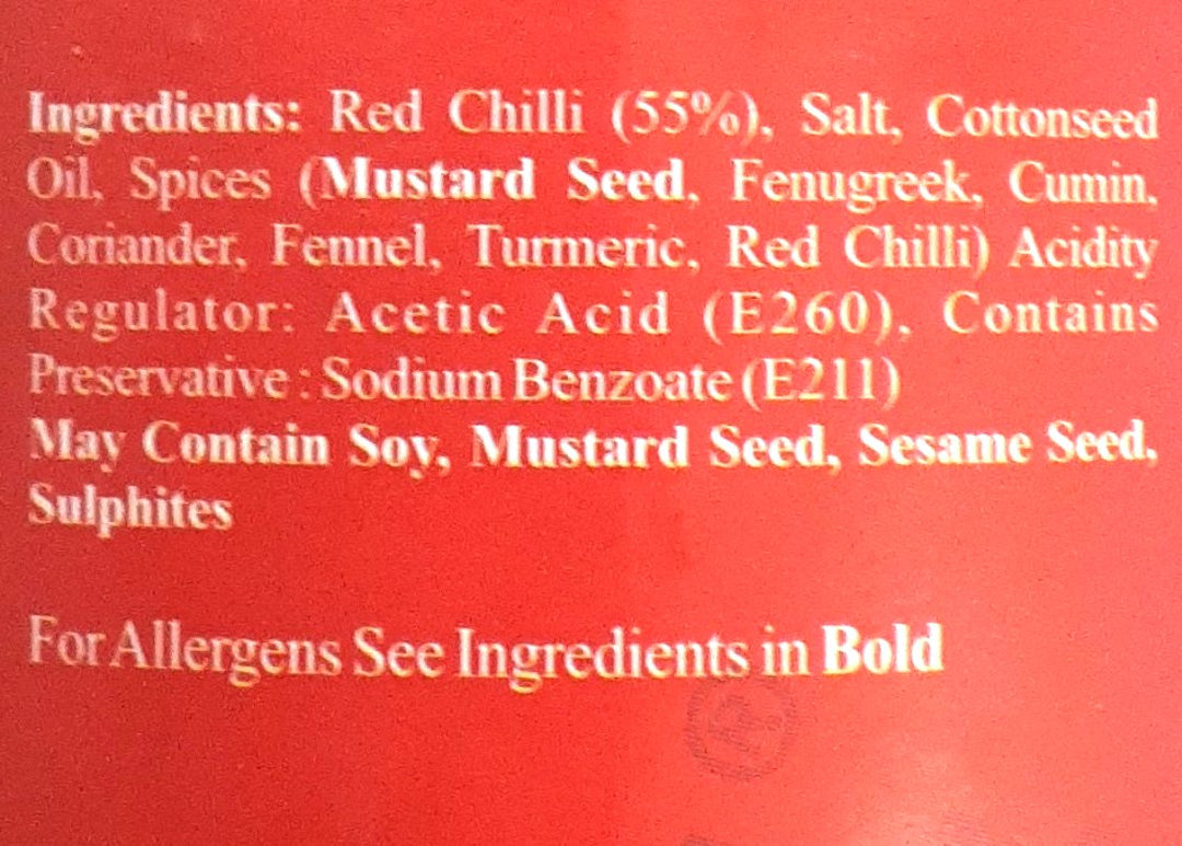 Pachranga Pickle Red Chilli Stuffed 800g