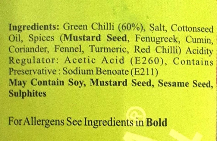 Pachranga Pickle Green Chilli In Oil 800g