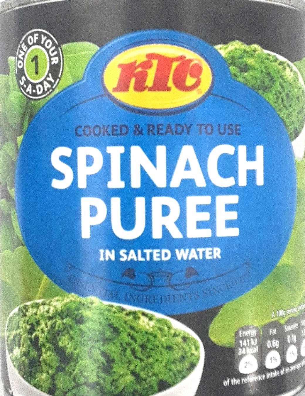 KTC Spinach Puree 795g
