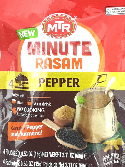 MTR Rasam Pepper Minute Cooking 4 x 15g Sachets