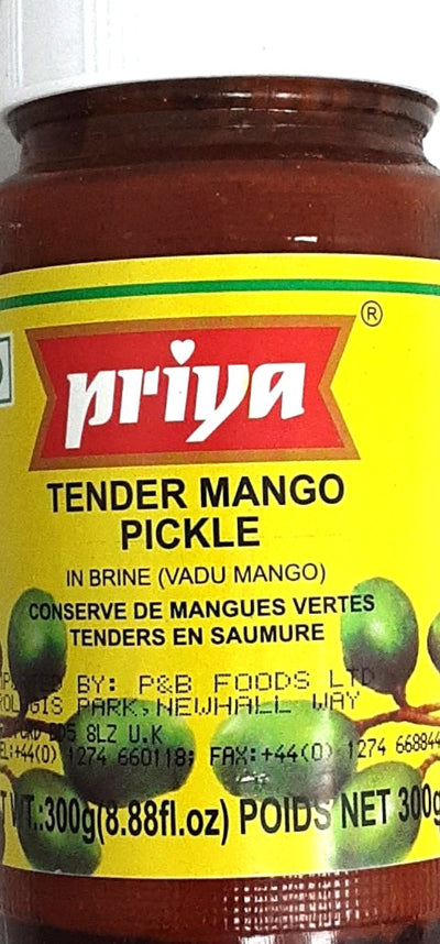 Priya Pickle Tender Mango In Oil Without Garlic 300g