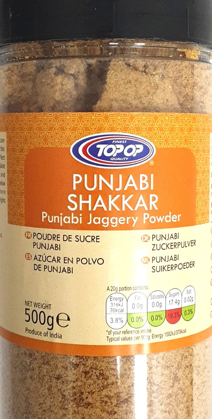 Top Op Jaggery Powder Shakkar Punjabi 500g