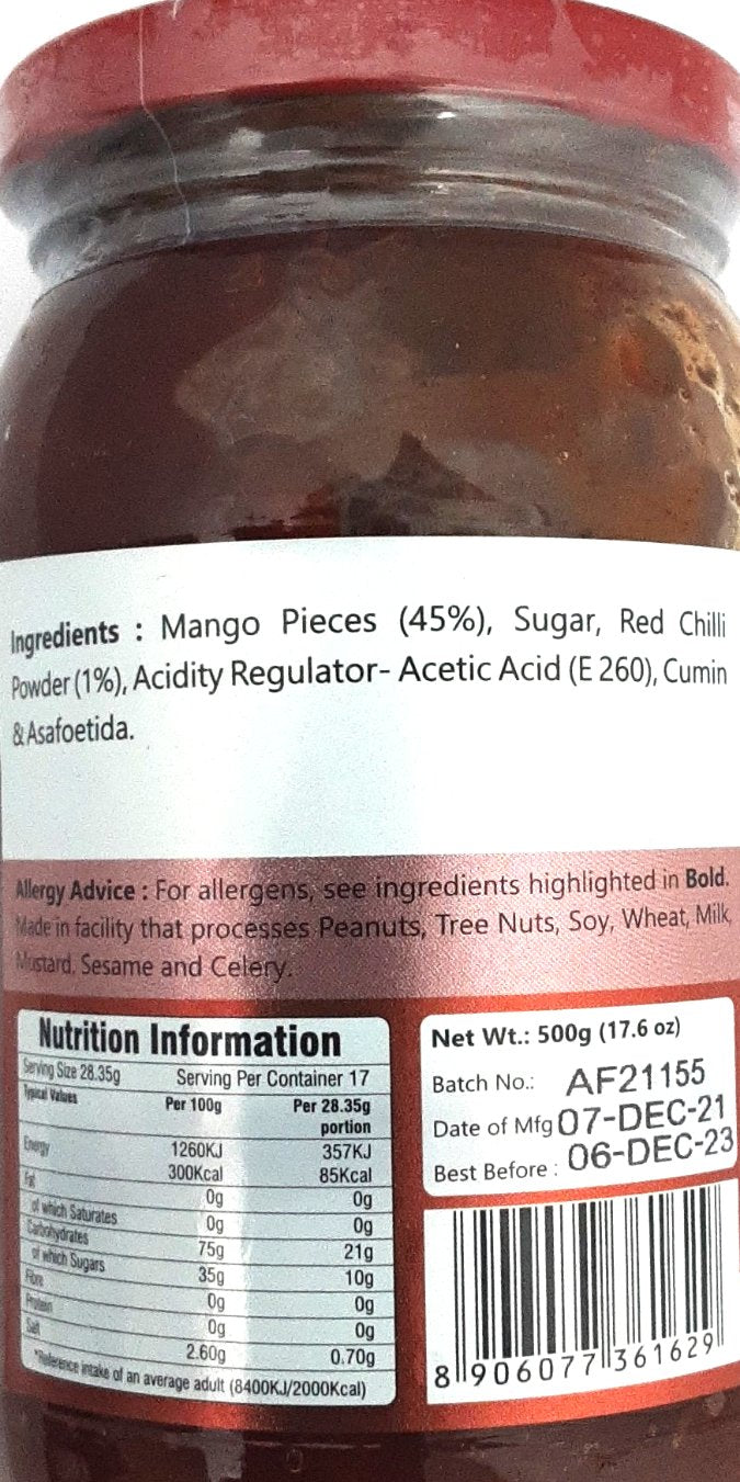 Jaimin Pickle Chhundo 500g - ExoticEstore