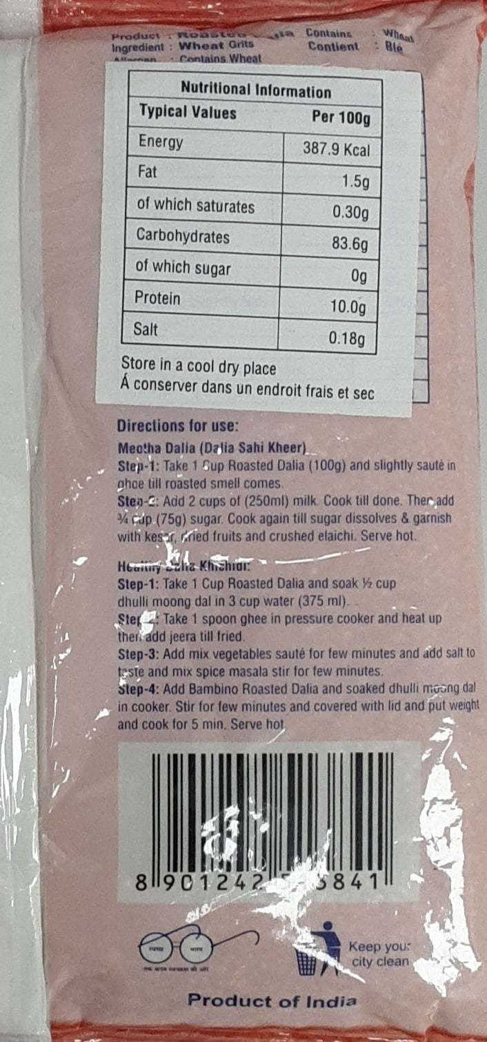 Bambino Roasted Dalia 500g