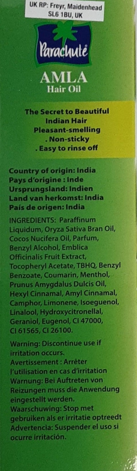 Parachute Amla Hair Oil With Coconut and Almond 190ml