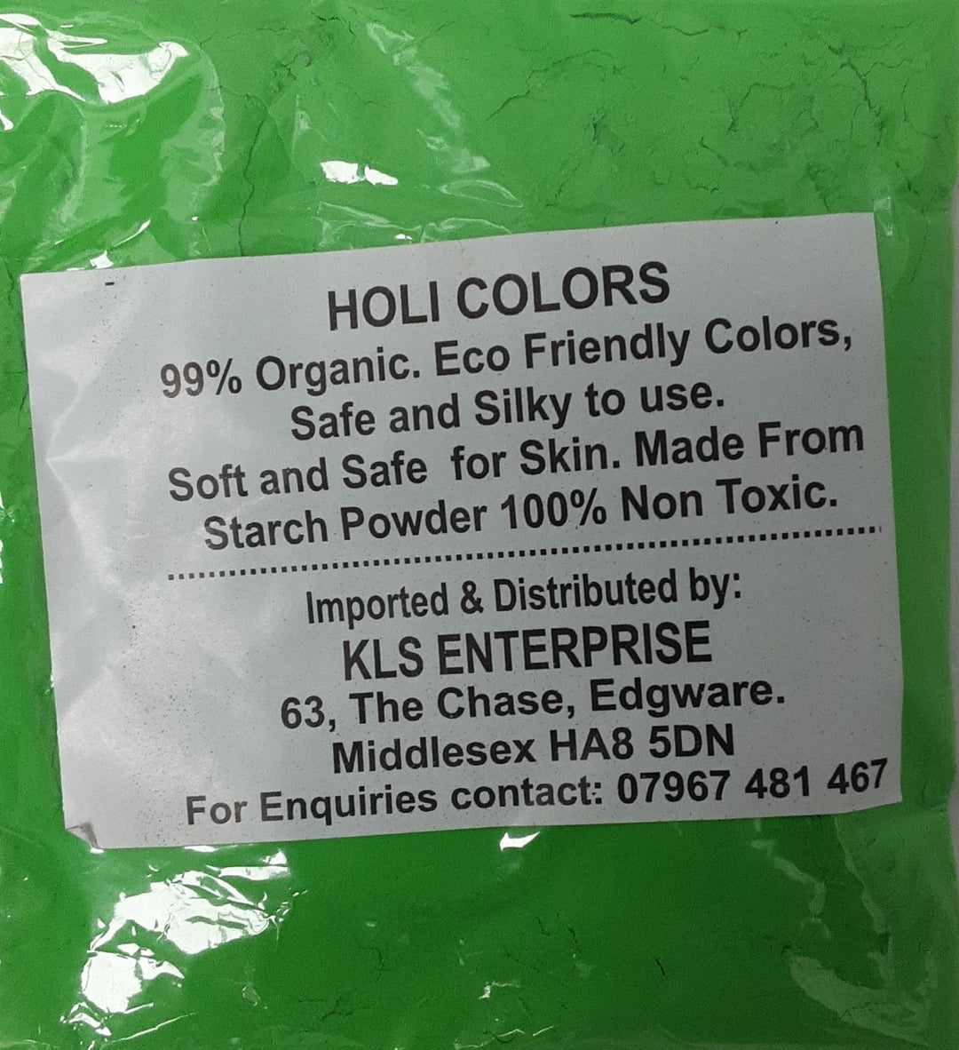 Holi Colours Organic Non Toxic & Eco Friendly 100g Green Mix & Match Buy 1 Get 1 Free