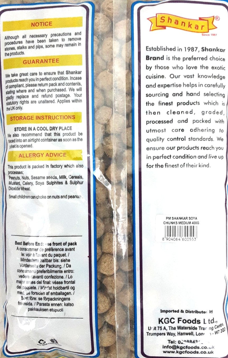 Shankar Soya Chunks Medium 400g PM