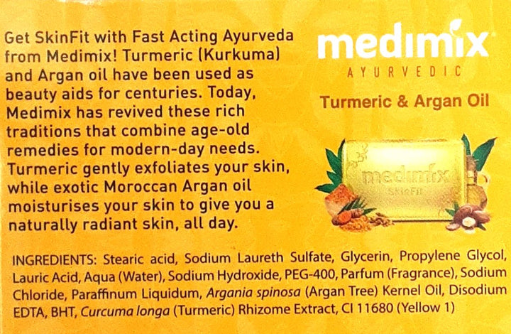 Medimix Ayurvedic Turmeric &amp; Argan Oil Soap 125g