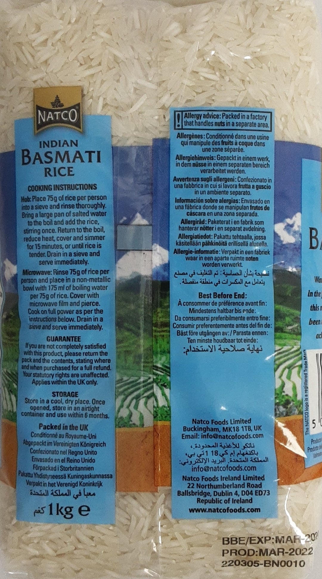 Natco Rice Basmati Indian 1Kg