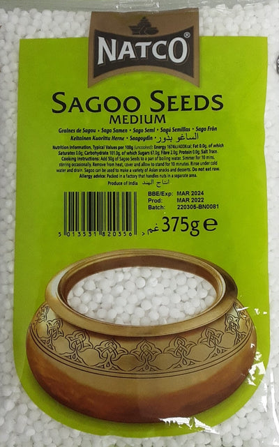 Natco Sagoo Seeds Medium 375g