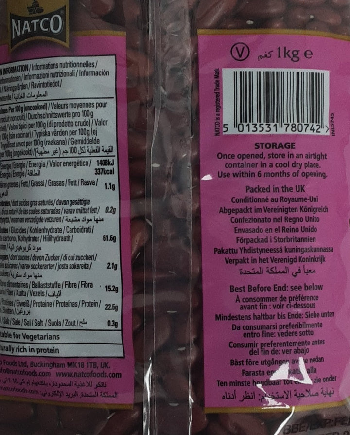 Natco Beans Red Kidney Rajmah 1Kg
