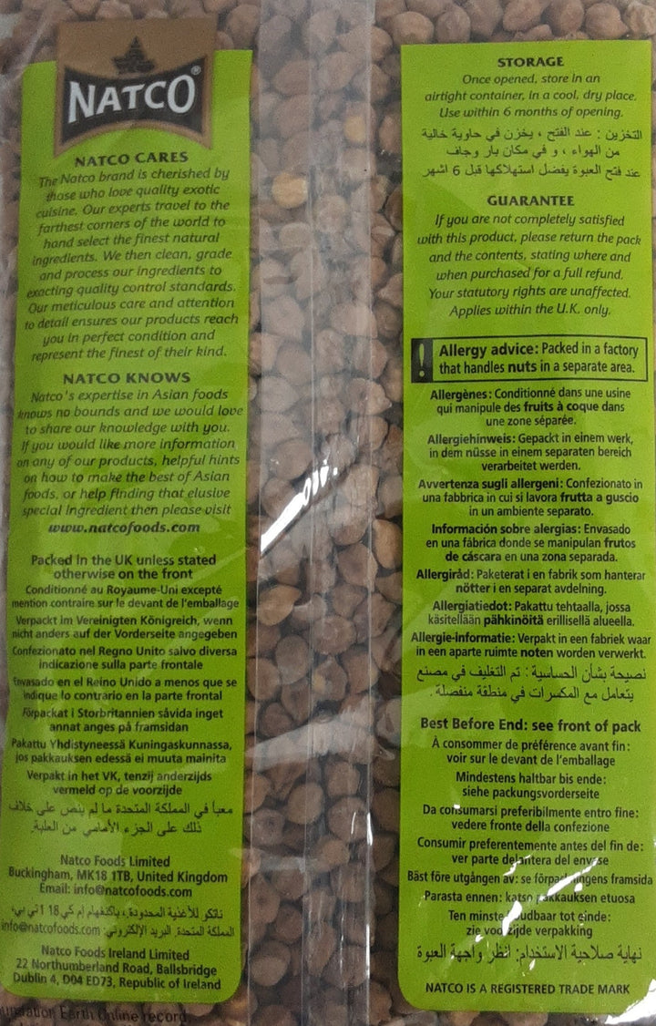 Natco Chick Peas Kala Chana 500g