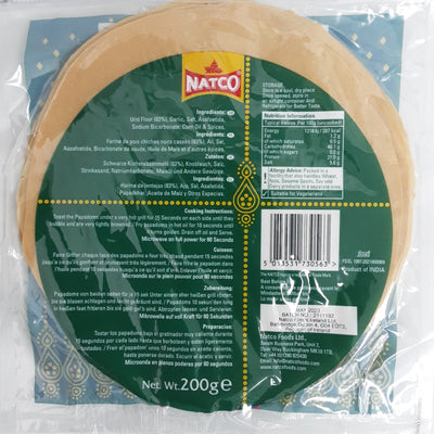 Natco Pappadums Garlic 200g