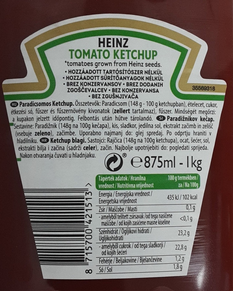 Heinz Tomato Ketchup 1Kg