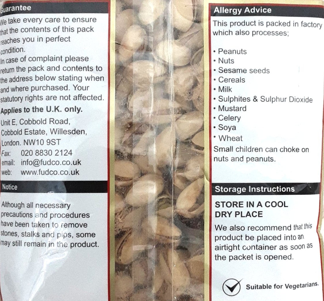 Fudco Pistachio Jumbo Roasted & Salted 700g