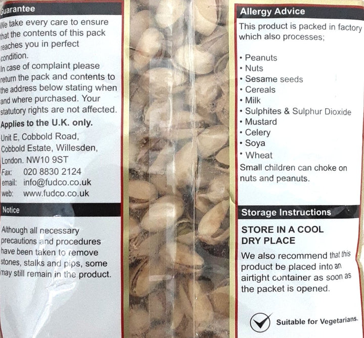 Fudco Pistachio Jumbo Roasted & Salted 700g