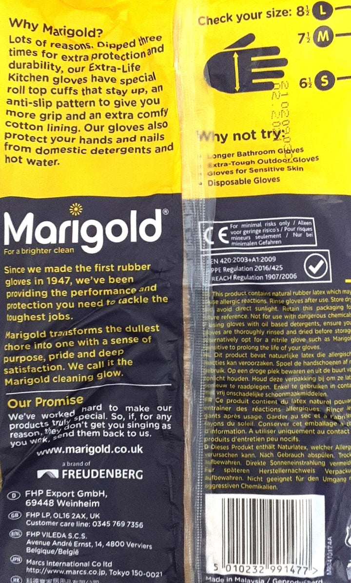 Marigold Kitchen Gloves M