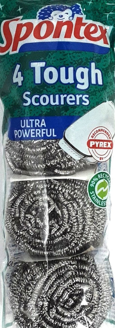 Spontex Tough Scourers 4Pcs