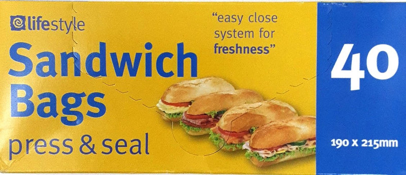 Lifestyle Sandwich Bags Press & Seal 40
