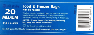 Food & Freezer Bags 20 Medium