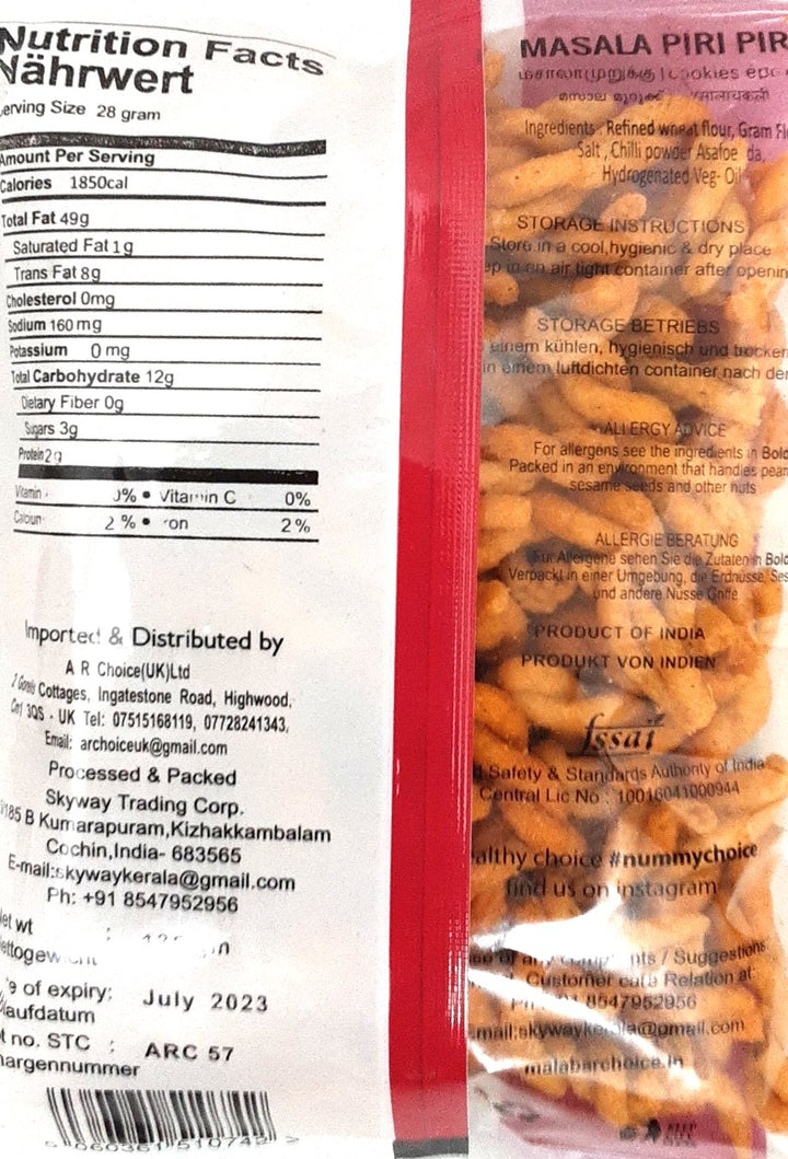 Malabar Choice Murukku Masala Piri Piri 135g