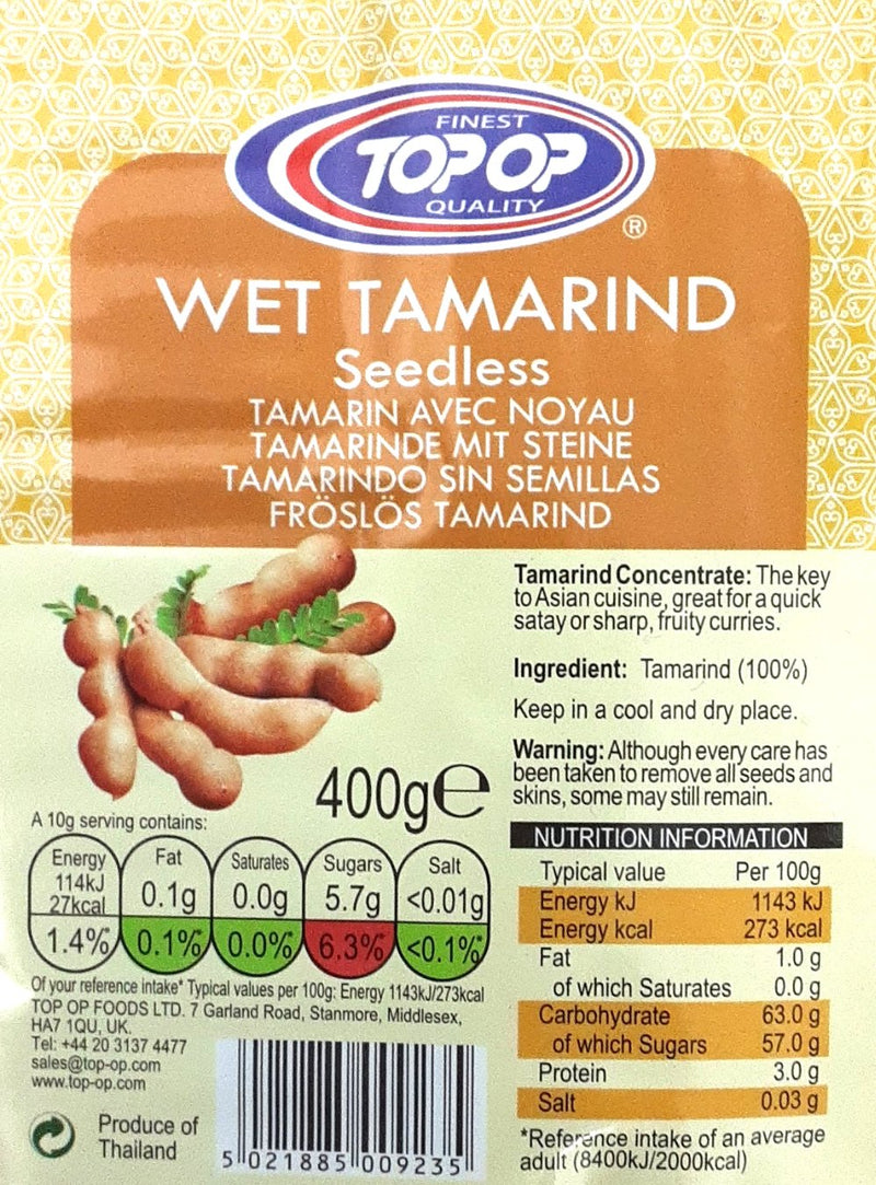 Top Op Wet Tamarind Seedless 400g