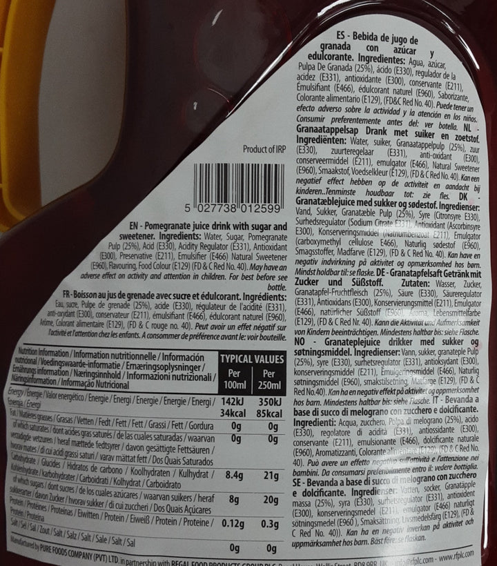 Regal Juice Finest Pomegranate 2ltr - ExoticEstore