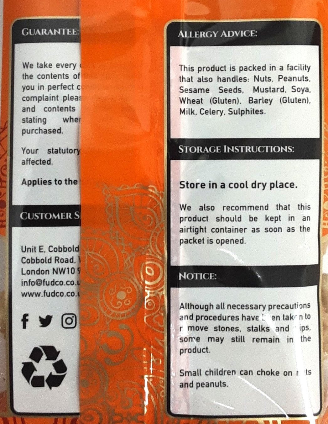 Fudco Walnuts Halves Extra Light 175g