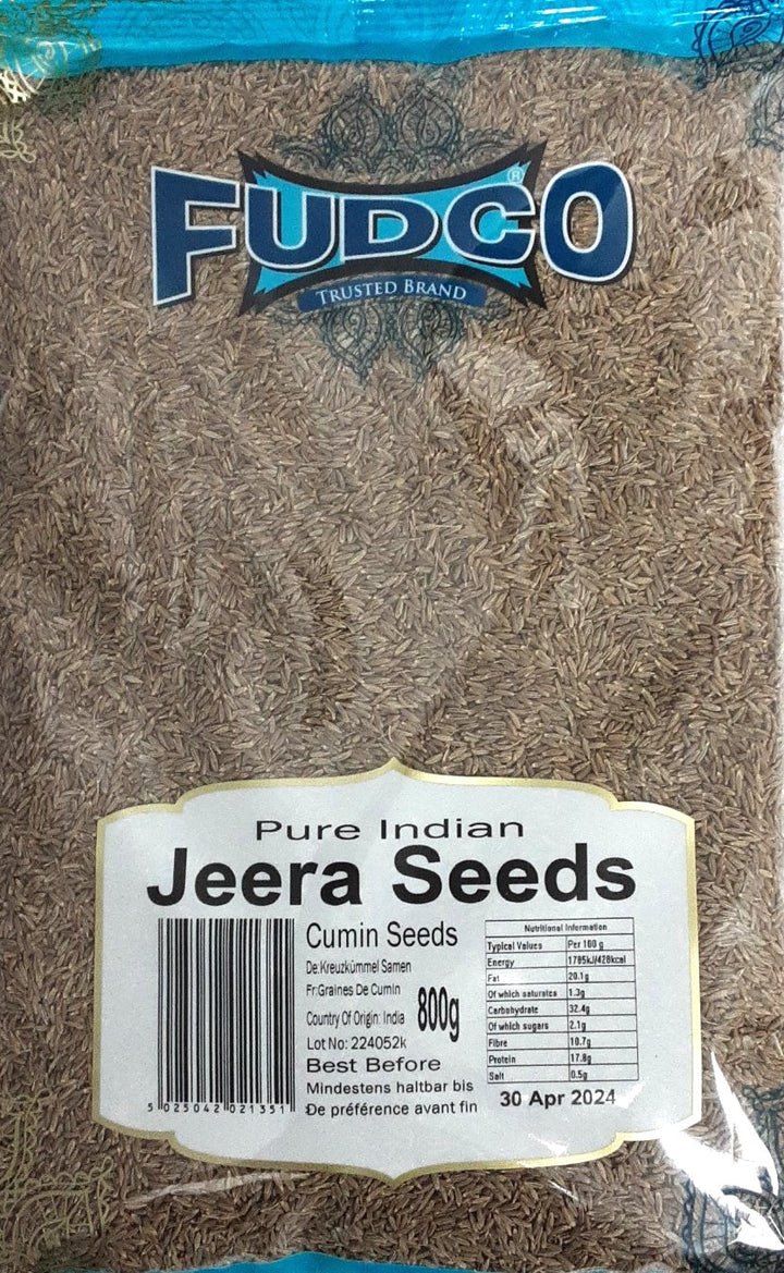Fudco Cumin Seeds Jeera Whole Pure Indian 800g - ExoticEstore
