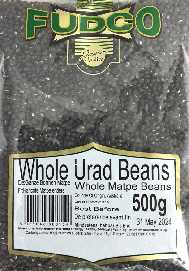 Fudco Whole Urad Beans 500g