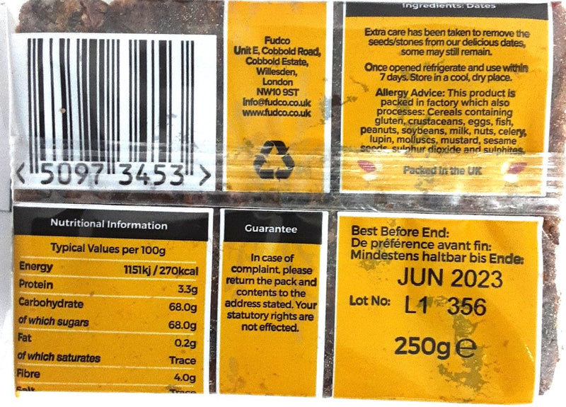 Golden Tree Pitted Dates 250g