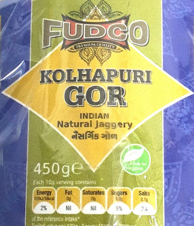 Fudco Kolhapuri Gor Jaggery Natural 450g