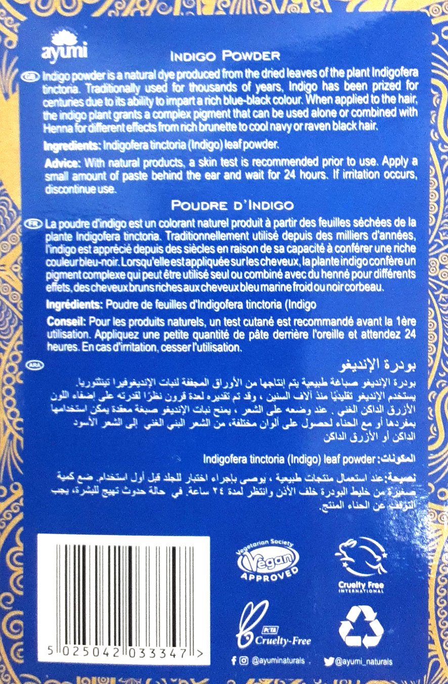 Ayumi Indigo Powder Hair Colorant 100g