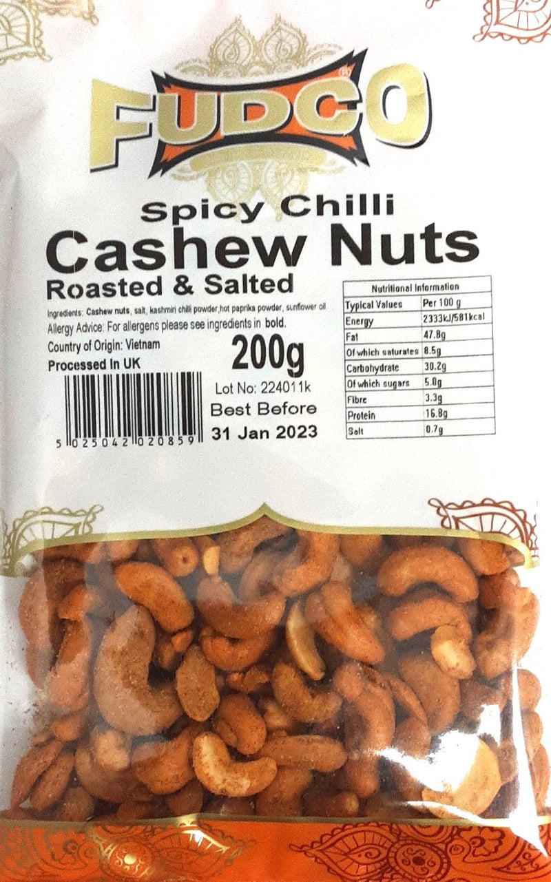 Fudco Cashew Nuts Spicy Chilli 200g