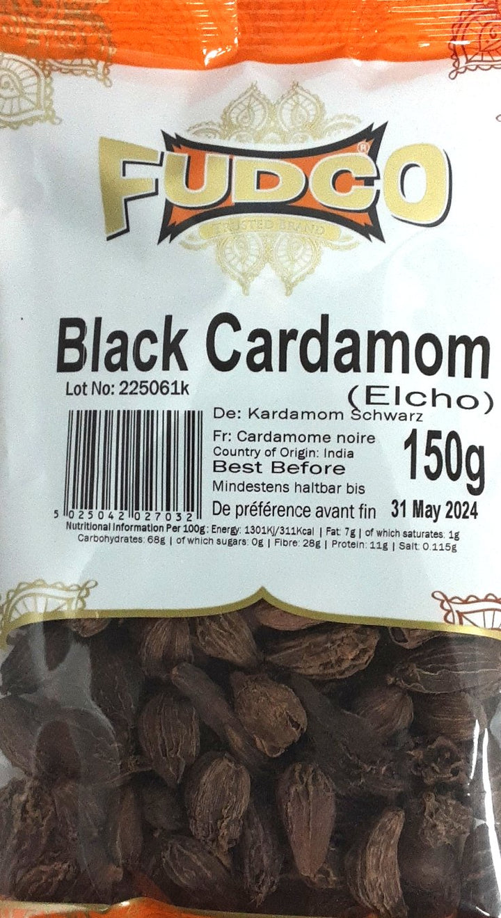 Fudco Black Cardamom Elachi Whole 150g