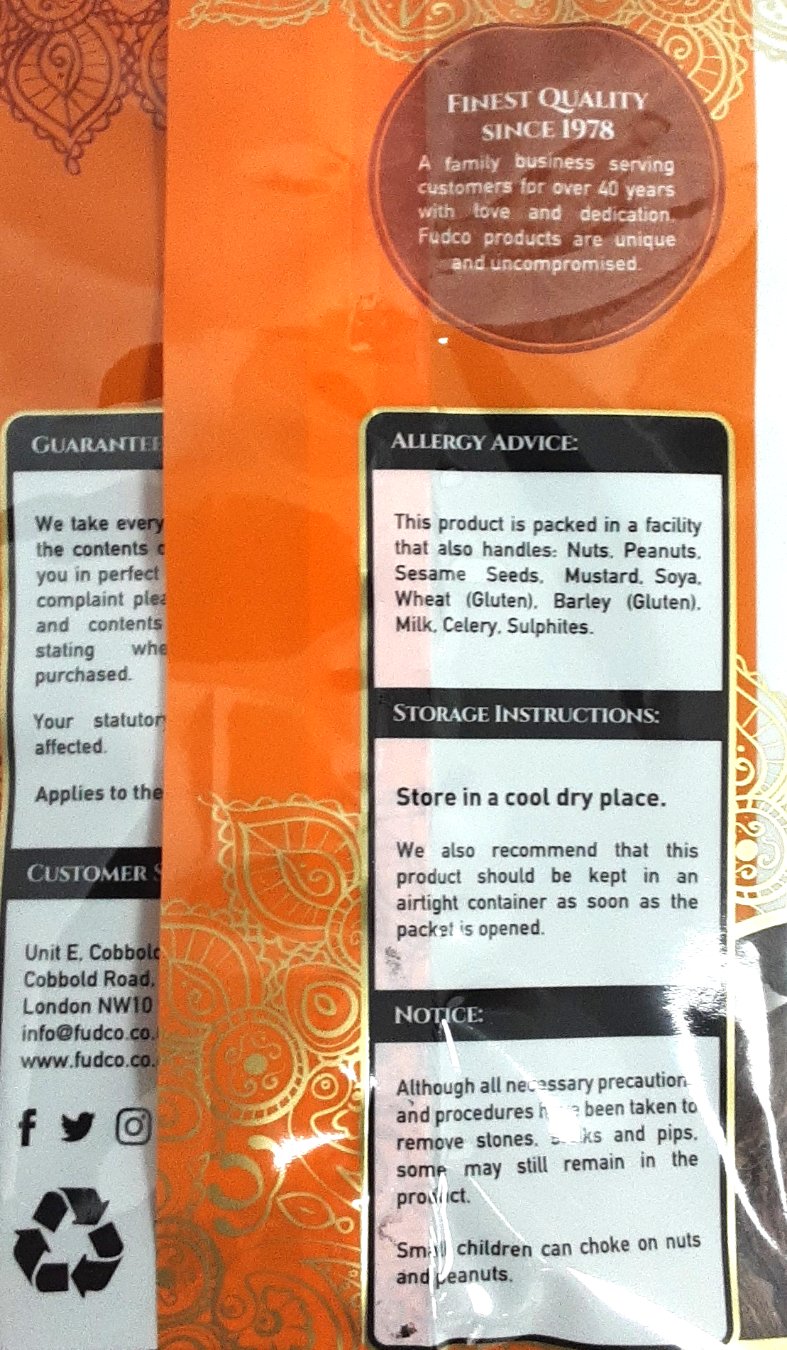 Fudco Black Cardamom Elachi Whole 150g