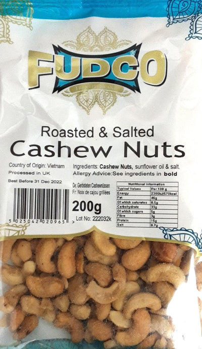 Fudco Cashew Nuts Roasted & Salted 200g