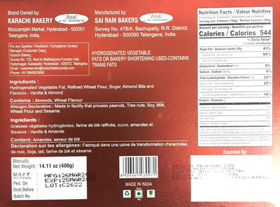 Karachi Almond Biscuits 400g
